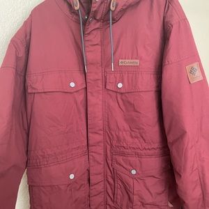 Columbia Burgundy XL Mens Snow Jacket